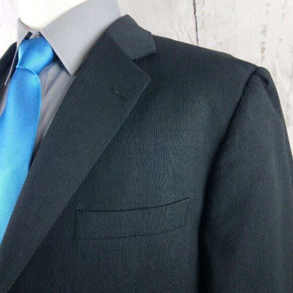 Lauren Ralph Lauren Macys Blue Striped Suit Blazer - Picture 2 of 14